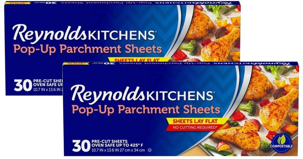 Reynolds Pop-Up Parchment Sheets 30-Count ONLY $2.29 Shipped
