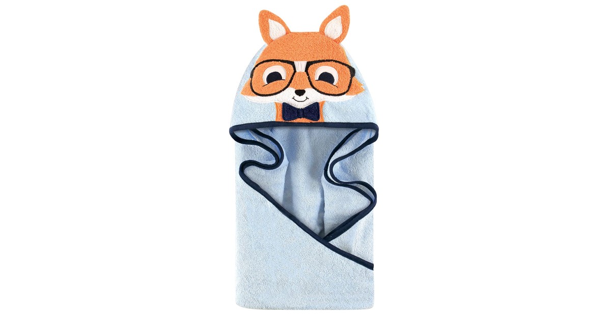 Hudson Baby Animal Face Hooded Towel 
