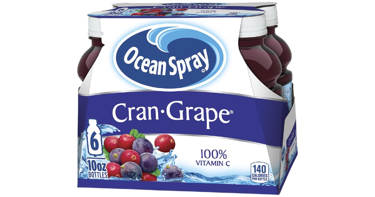 Ocean Spray Cran-Grape Juice Drink 6-Pack ONLY $3.78 Shipped