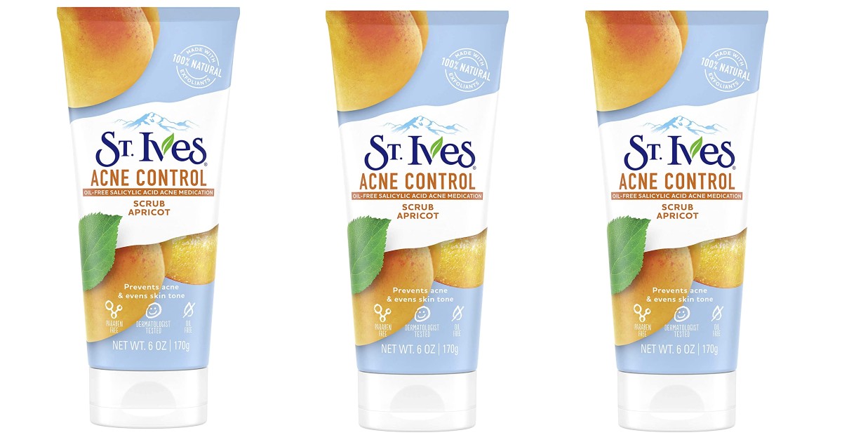 St. Ives Acne Control Face Scrub 3 for 6.37 Shipped