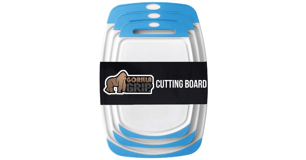 Gorilla Grips Oversized Cutting Board 3-Pk ONLY $19.99 (Reg $30)
