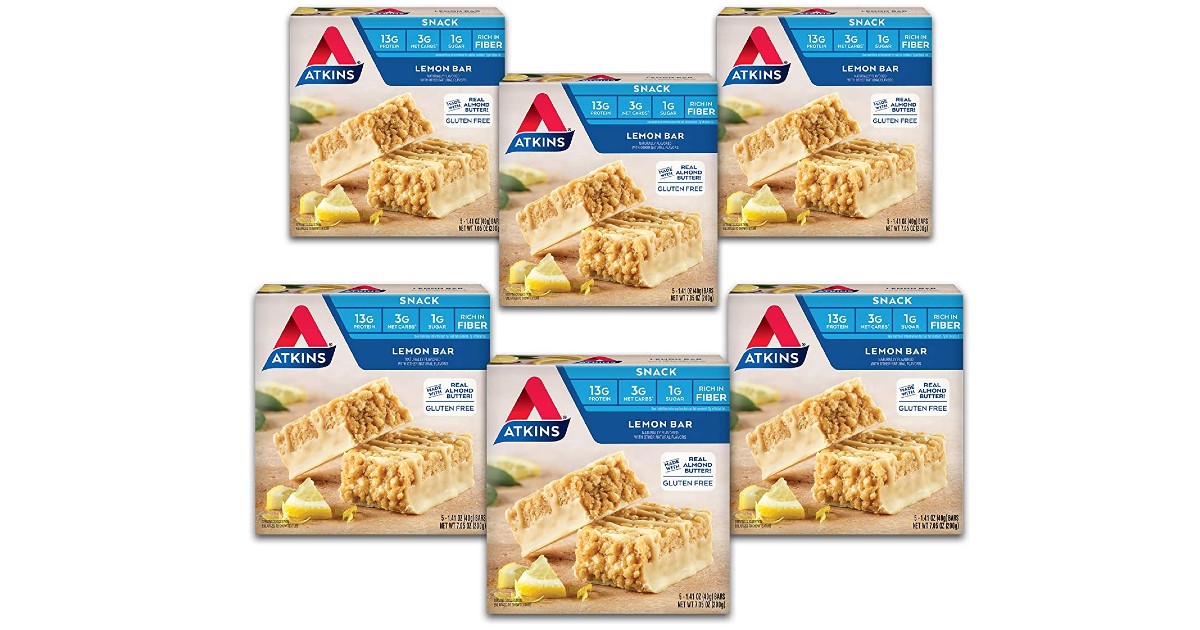 Atkins Low Carb Snack Bars 30-Pack ONLY $24.09 Shipped