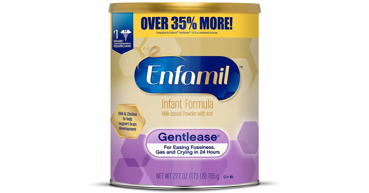 Giant Enfamil Gentlease Milk Powder Formula 3 for $75 on Amazon