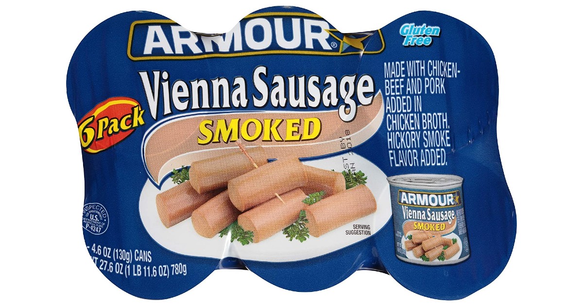 Armour Smoked Vienna Sausages 6-Pack ONLY $2.10 Shipped