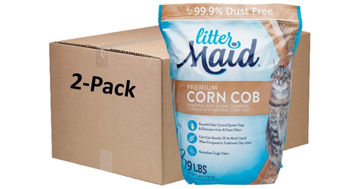 LitterMaid Premium Corn Cob Litter 9lb ONLY 10.78 Shipped Daily Deals & Coupons