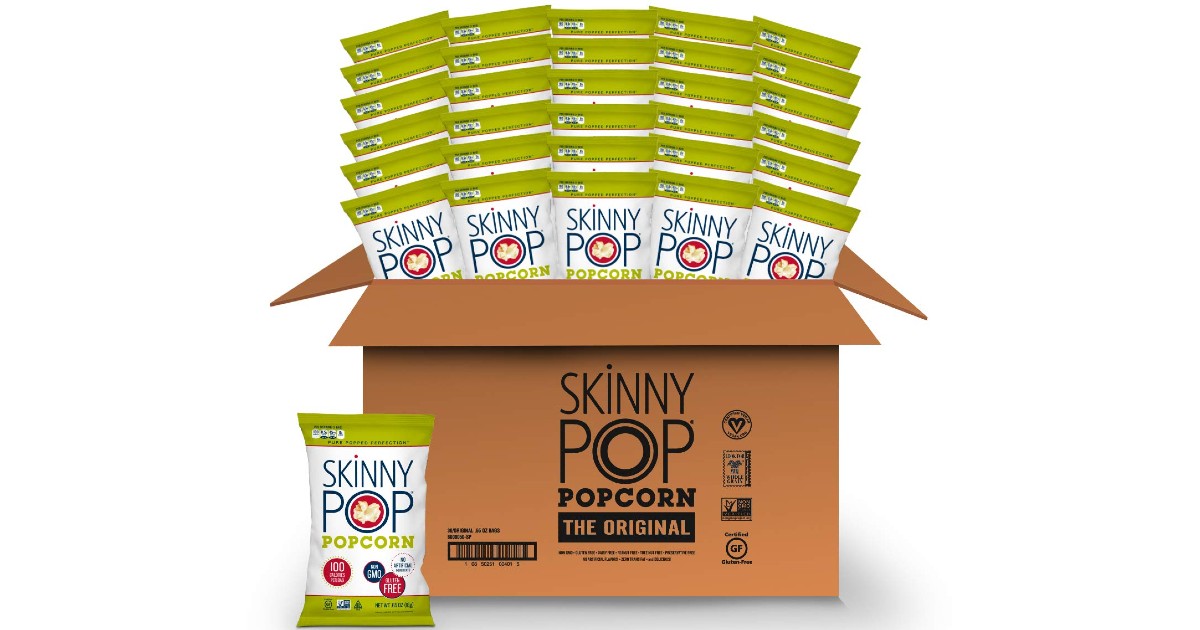 Skinny Pop Popcorn at Amazon