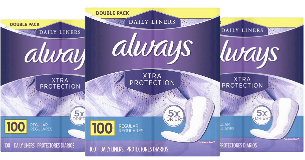 Always Xtra Protection Daily Liners 3 for $9.94