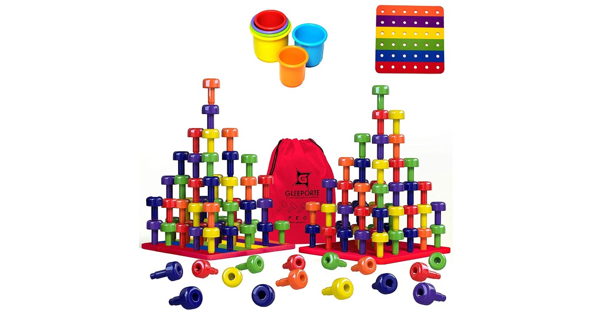 Stacking Peg Board Toy Set ONLY $17.97 (Reg. $35)