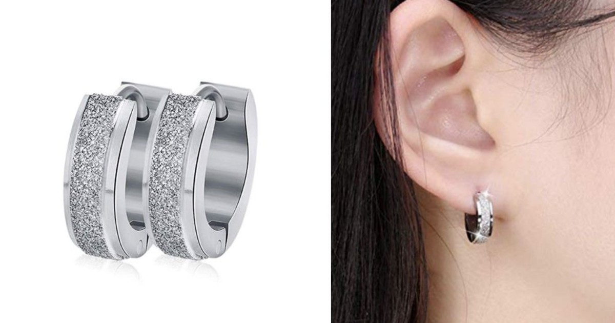 Stainless Steel Small Hoop Earrings ONLY $1.78 Shipped