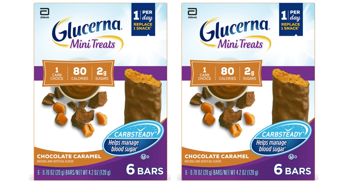 Glucerna Mini Treats Snack Bars 6-ct ONLY $0.29 at CVS