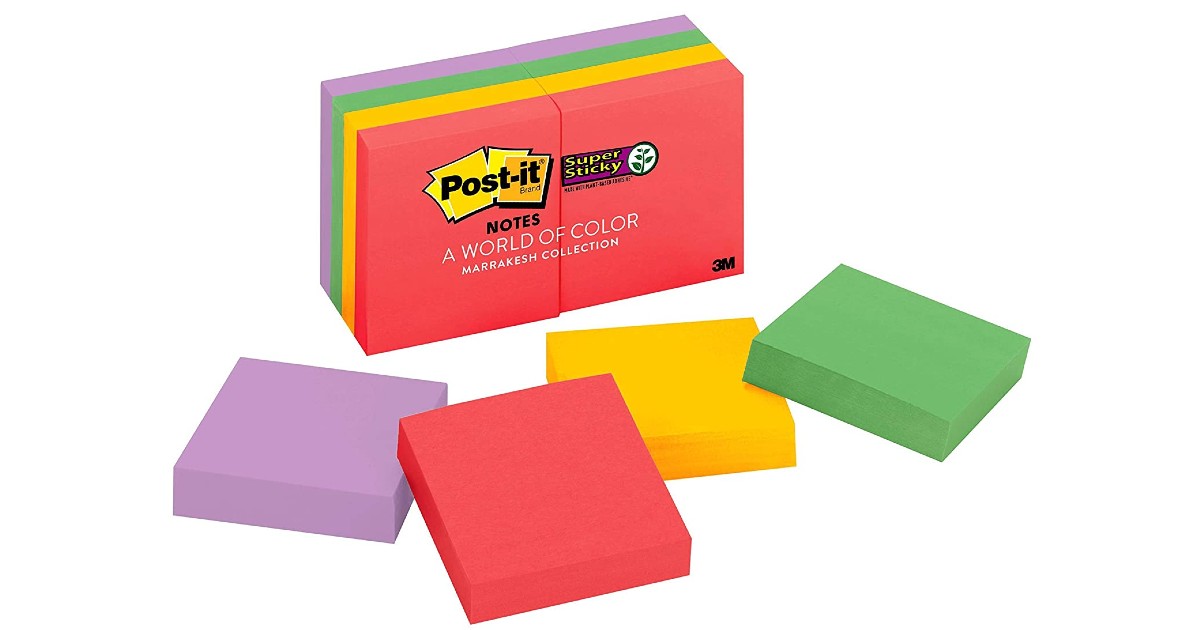 Post-it Super StickyNotes 622-Count ONLY $4.19 (Reg. $10)