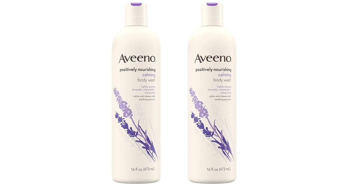 Aveeno Positively Nourishing Calming Body Wash - Two for $8.23