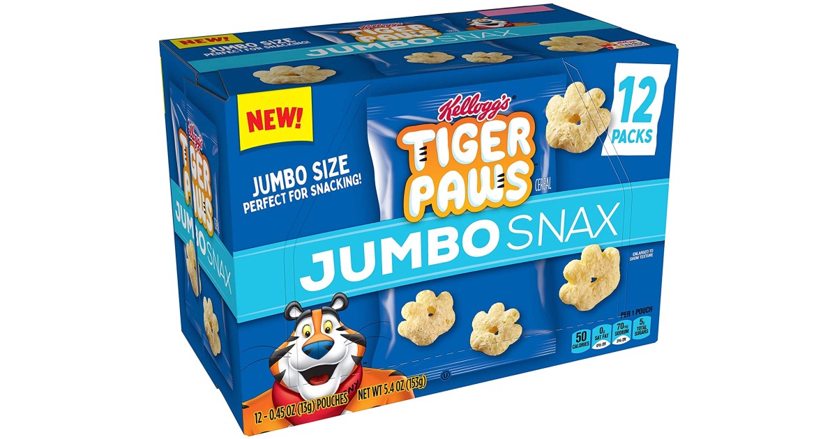 Kellogg’s Jumbo Snax at Amazon