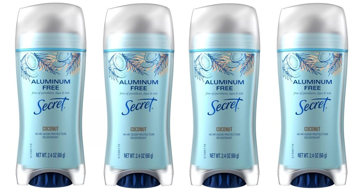 Secret Aluminum Free Deodorant ONLY 1.75 at Target (Reg 6) Daily