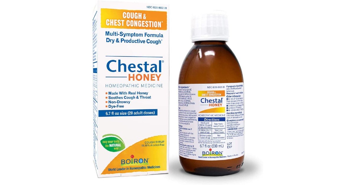 Boiron Chestal Honey Adult Cough Syrup ONLY $4.18 (Reg. $10)