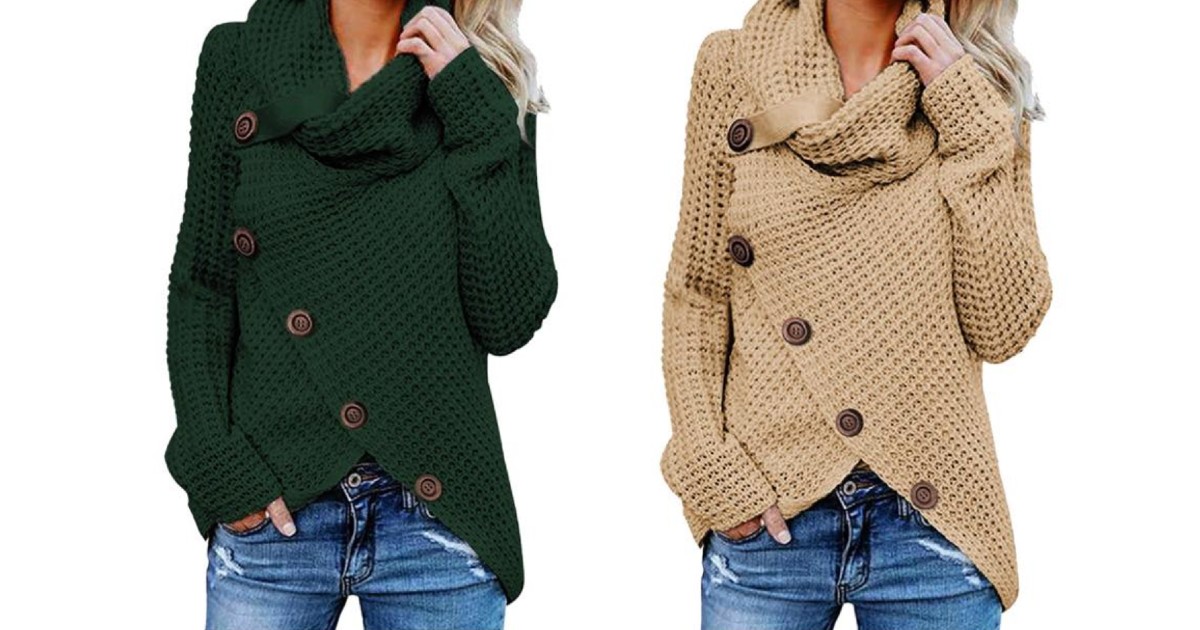 Casual Turtle Neck Sweater ONLY $24.74 (Reg $45)