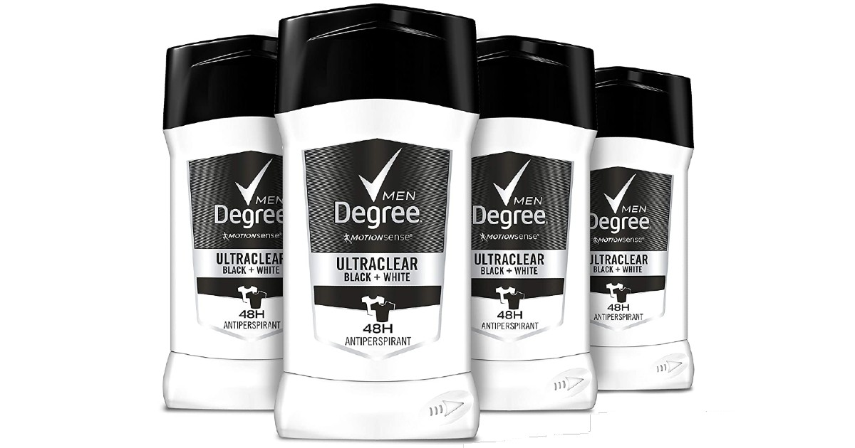 Degree Men MotionSense UltraClear 4-Pack ONLY $10.44 Shipped