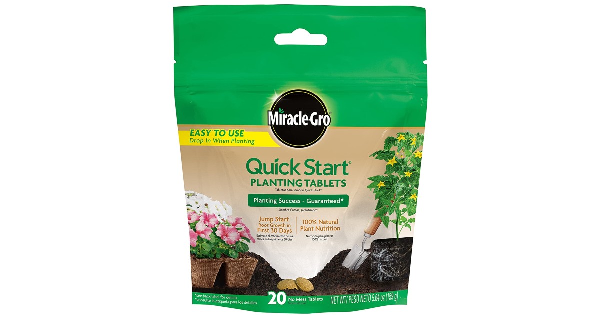 Miracle-Gro Quick Start Planting Tablets ONLY $3.80 (Reg. $7)