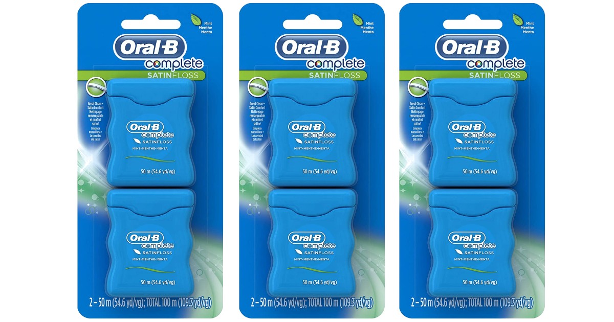 Save $5 on 3 Oral-B Dental Floss 2-Pack + FREE Shipping