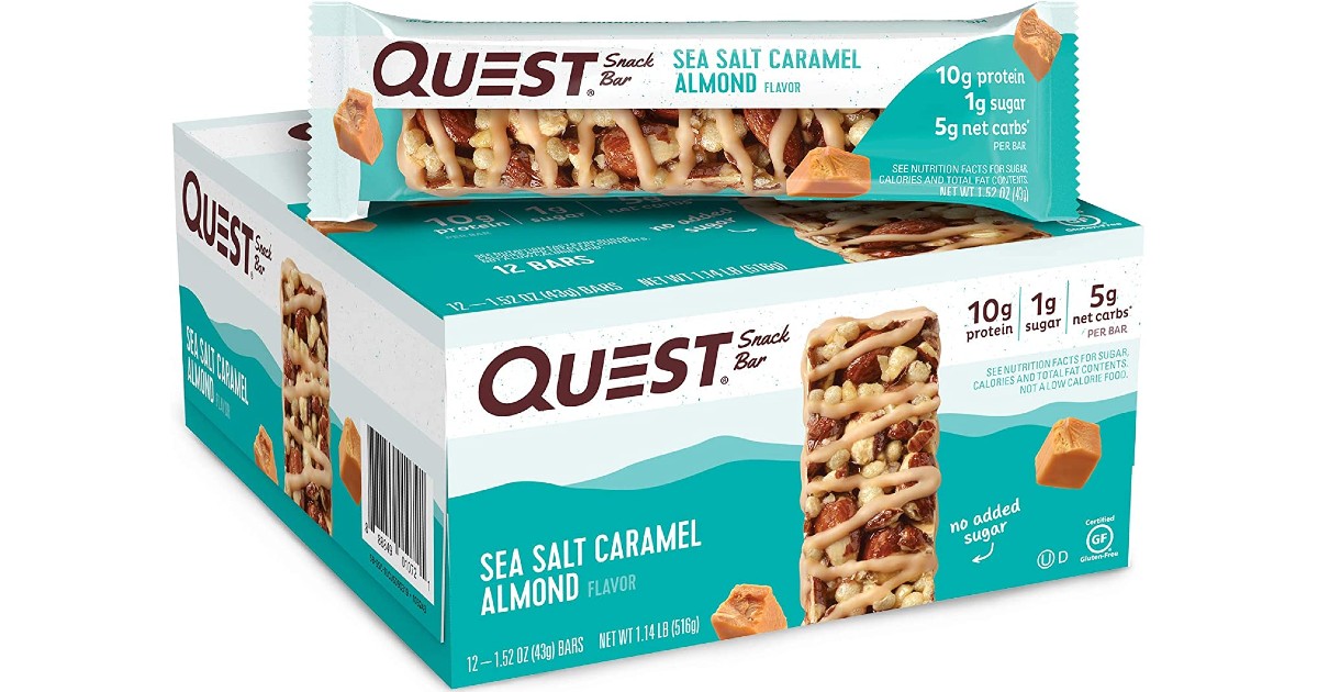 Quest Nutrition Sea Salt Caramel 12-Count ONLY $10.80 (Reg $20)