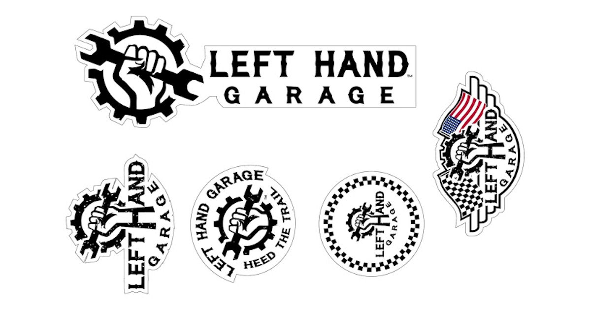 FREE Left Hand Garage Stickers