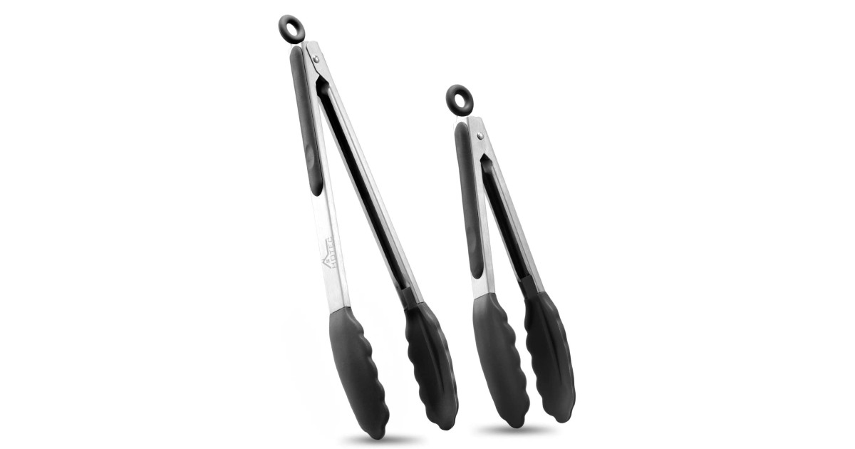Premium Kitchen Tongs 2-Pack ONLY $7.64 (Reg. $16)