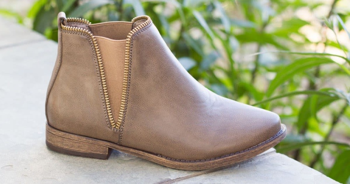 Zipper Stretch Ankle Boots ONLY $13.99 Shipped (Reg $55)