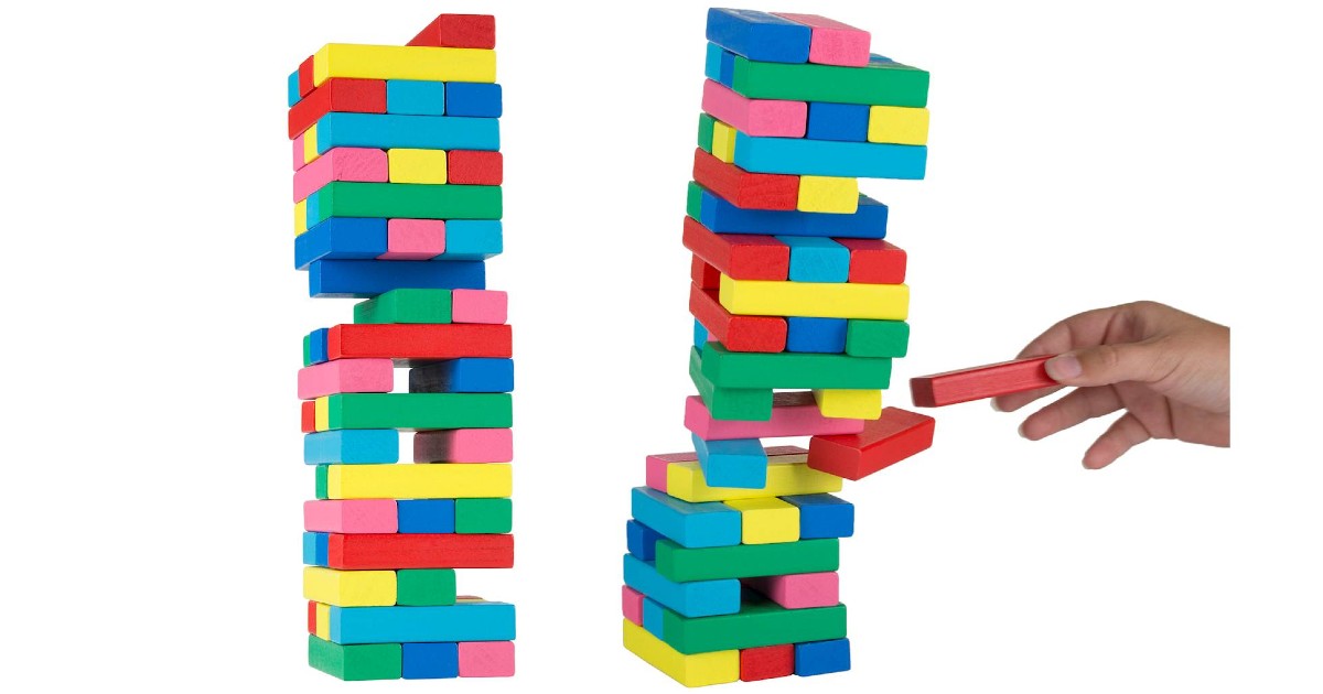 Classic Wooden Blocks Stacking Game ONLY $6.99 (Reg $20)