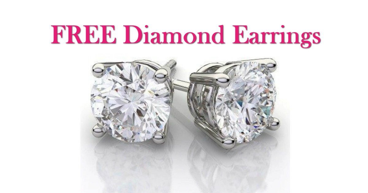 FREE Pair of 2 Carat Diamond E...