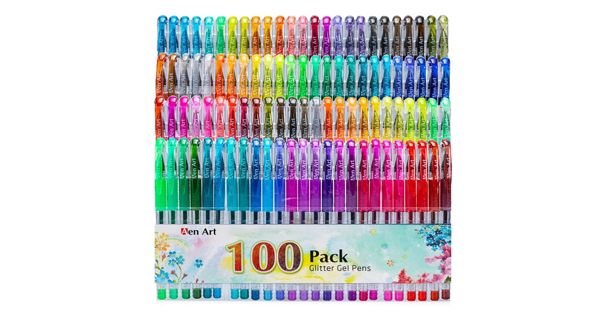Glitter Gel Pens 100-Count ONLY $14.43 (Reg. $35)