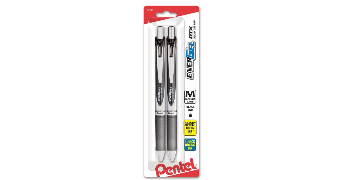 Pentel EnerGel Pens 2-Pack ONLY $2.97 (Reg. $7)
