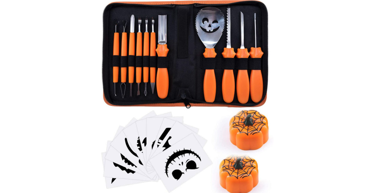 Halloween Pumpkin Carving Kit on Amazon
