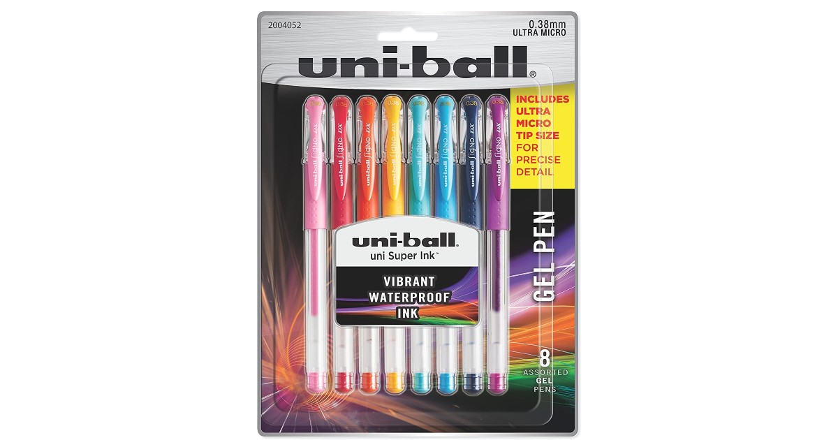 Uni-Ball Gel Pens on Amazon