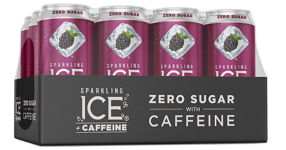 Sparkling Ice +Caffeine Black Raspberry 12-Pk ONLY $8.55 Shipped