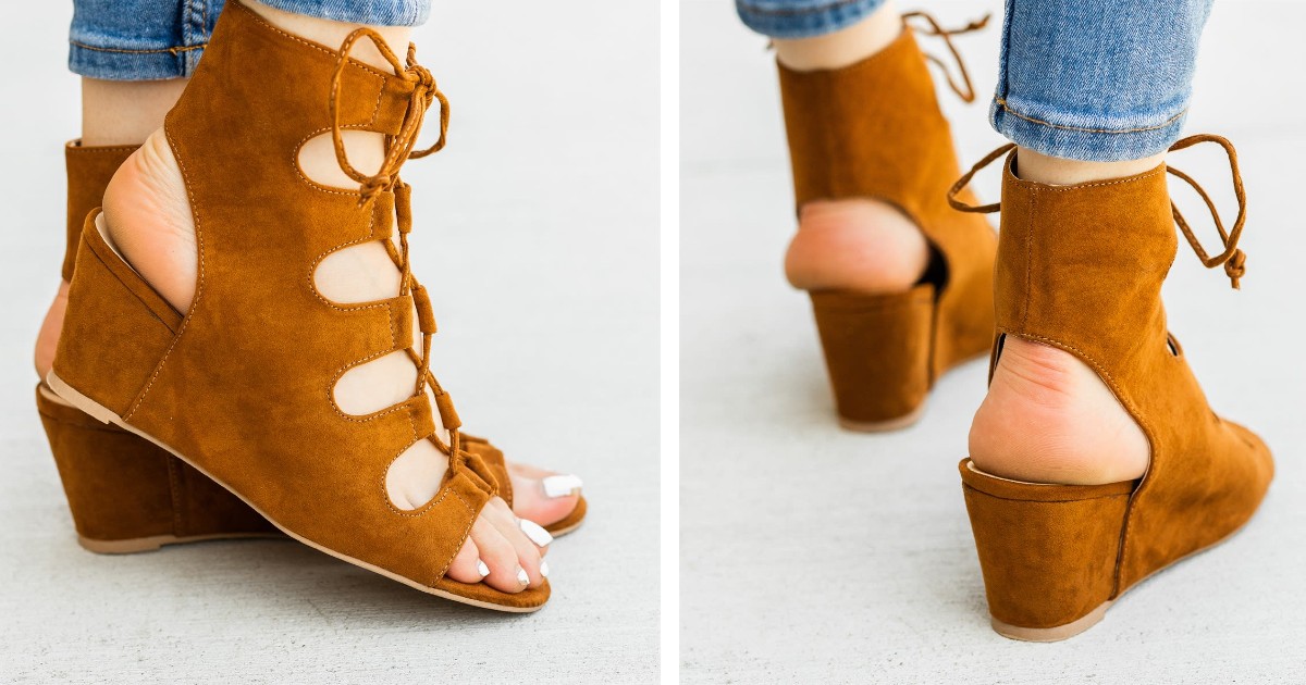 Lace Up Fashion Wedges ONLY $14.99 Shipped (Reg $40)