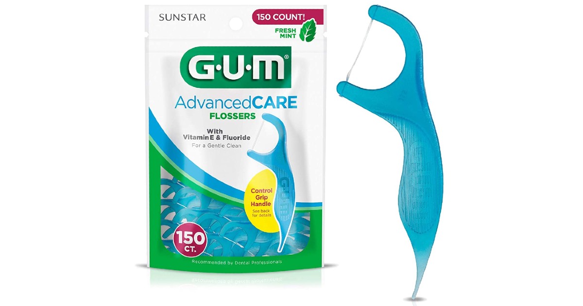 GUM Advanced Care Flossers at Amazon