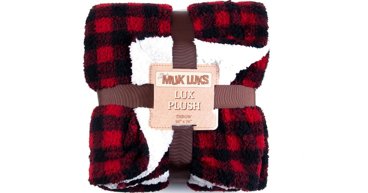 Muk Luks Super Soft Sherpa Throw Blanket ONLY $22.49 (Reg $60)