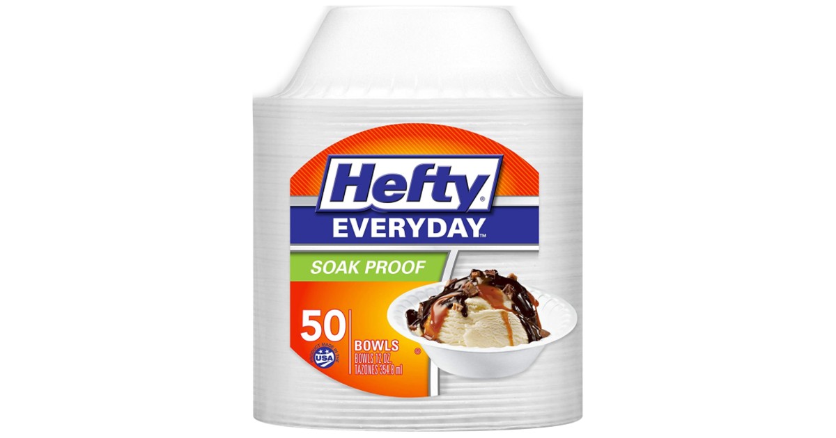 Hefty Everyday Foam Bowls 50-ct ONLY $2.25 (Reg $5)