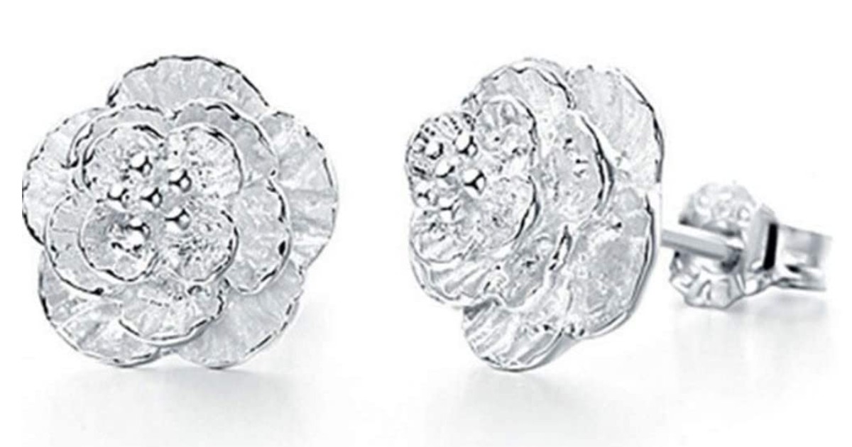 Elegant Small Flower Stud Earrings ONLY $1 Shipped