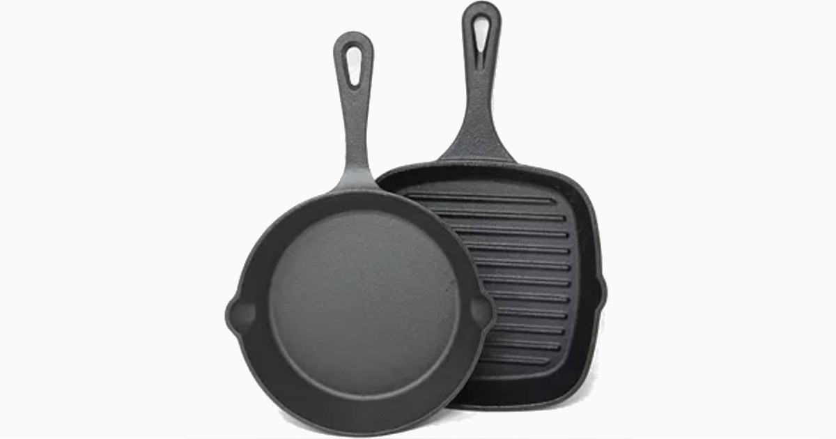 Sedona Cast Iron Mini Skillet & Griddle Set ONLY 8.99 (Reg 30