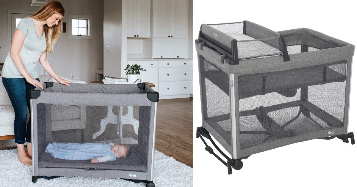 Portable Crib with Rocking Bassinet ONLY $99 (Reg $300)