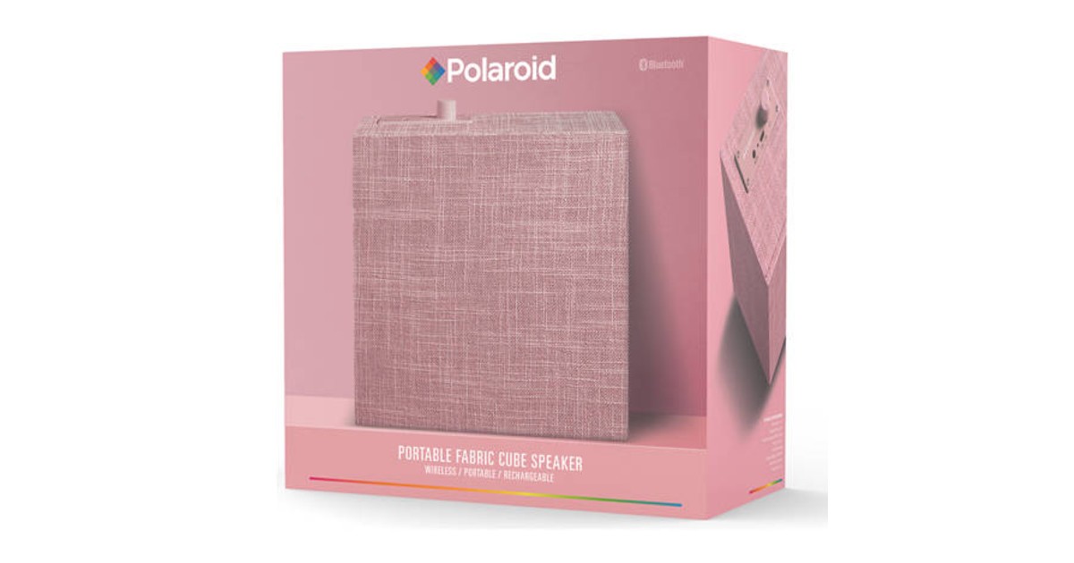 Polaroid Portable Fabric Cube Speaker ONLY $17.50 (Reg. $50)