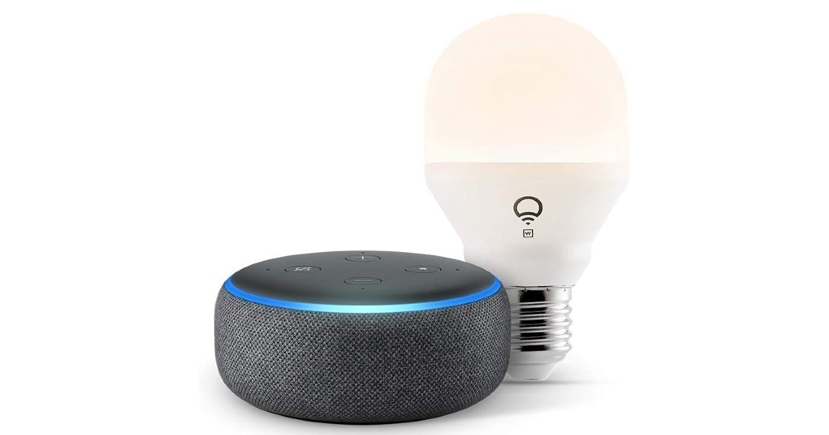 Echo Dot 3rd Gen + Smart Bulb ONLY $18.99 (Reg. $60)