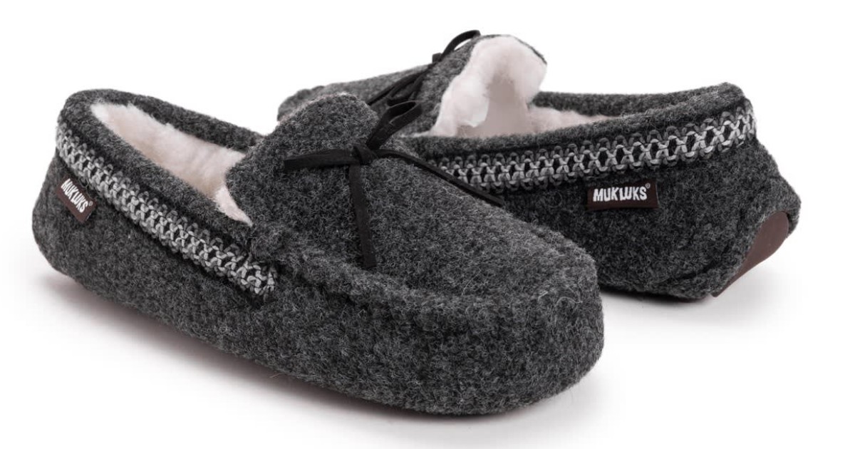 MUK LUKS Men's Ethan Moccasin Slippers ONLY $21.99 (Reg $44)