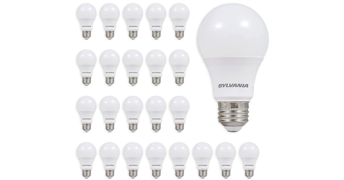 Sylvania Soft White Light Bulbs 24-Pack ONLY $17.35 (Reg. $40)