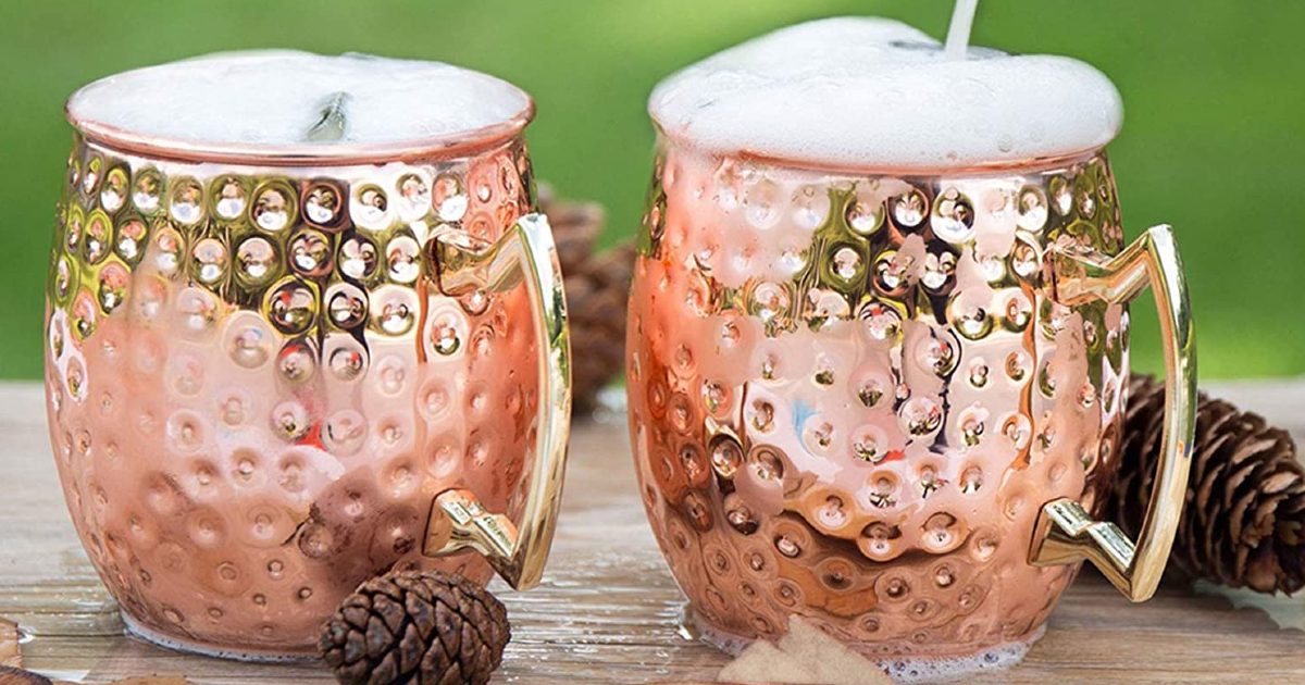 Moscow Mule Copper Mugs 2-Pack ONLY $7.49 with Coupon (Reg. $25)