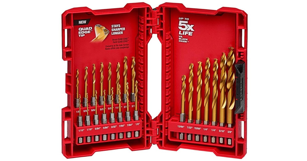 Milwaukee Shockwave Drill Bit Set ONLY $24.97 (Reg $45)