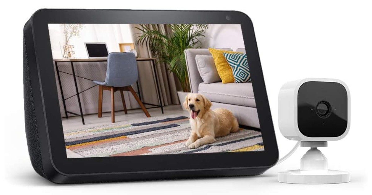 Echo Show 8 w/ Mini Indoor Smart Security Camera ONLY $69.99