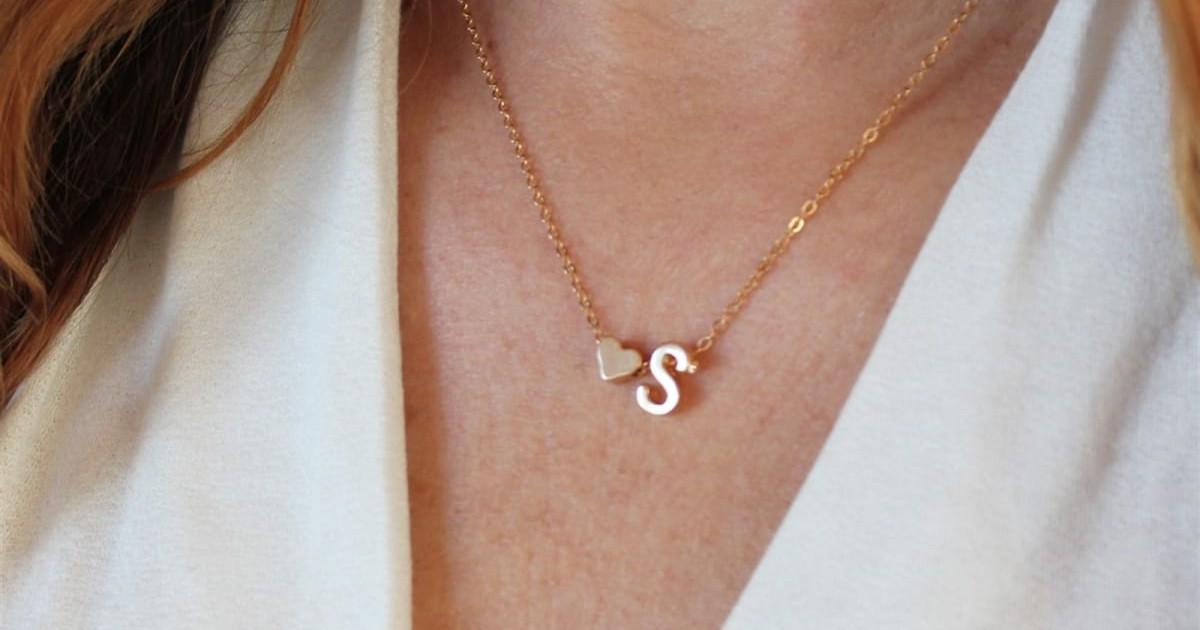 Initial Necklace ONLY $6.99 Shipped (Reg $23)