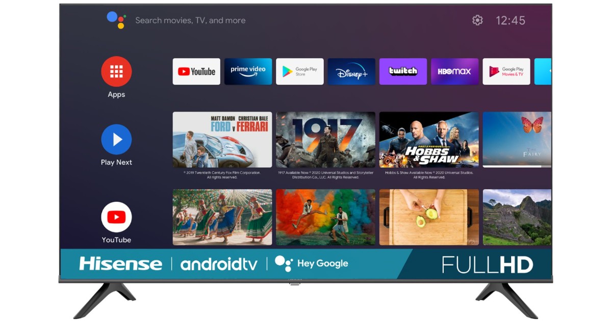 Hisense 43-Inch Smart Android TV 